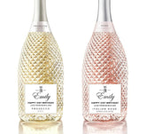 Personalised Prosecco Champagne Wine Label Vinyl Sticker Funny Novelty Gift Birthday Anniversary - Craftellery